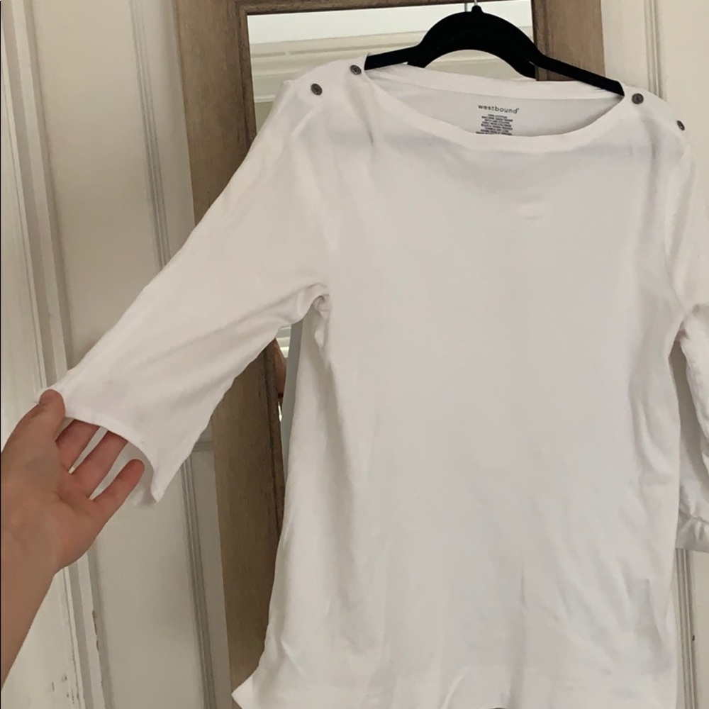 Slightly off-shoulder top